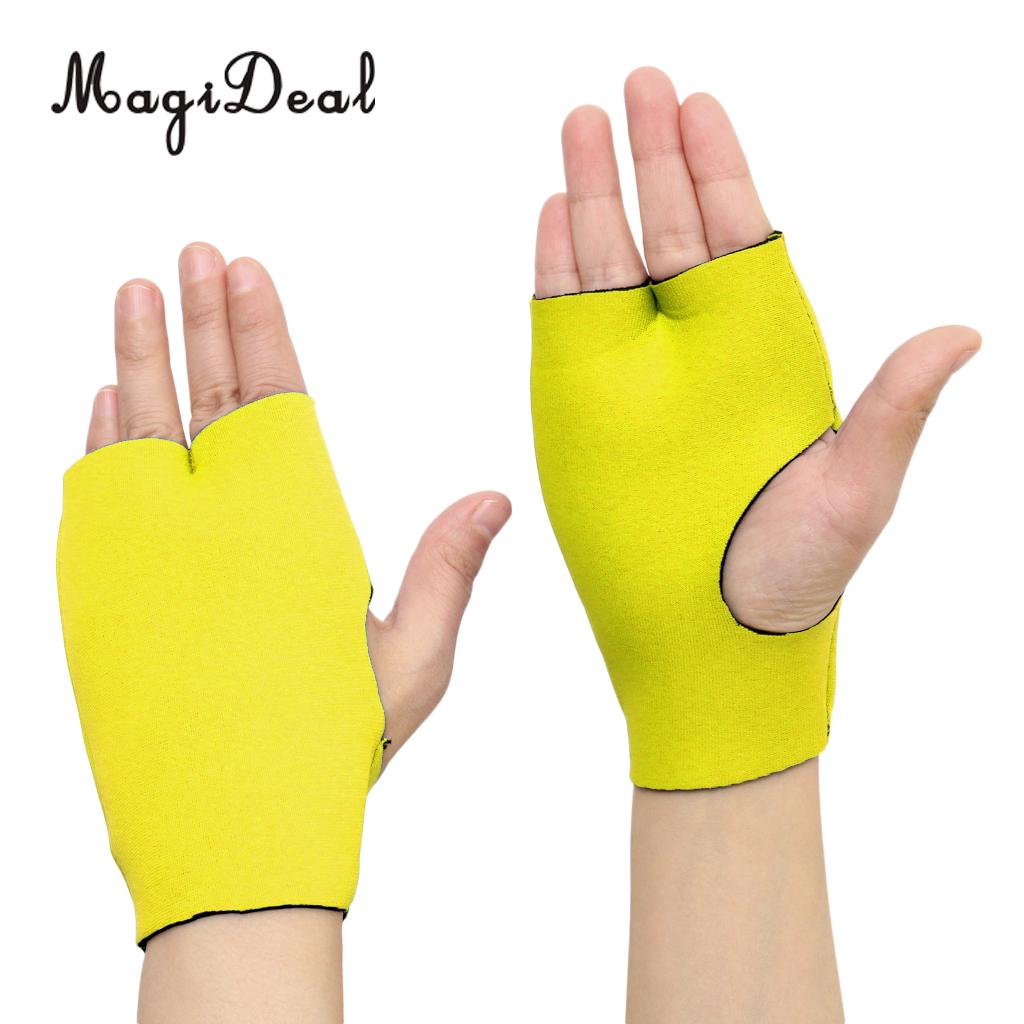 MagiDeal Warm 2mm Neoprene Kayak Paddling Palm Protector Gloves Jetski Water Skiing Marine Yachting Canoe Sailing Mitts S M L: Yellow S