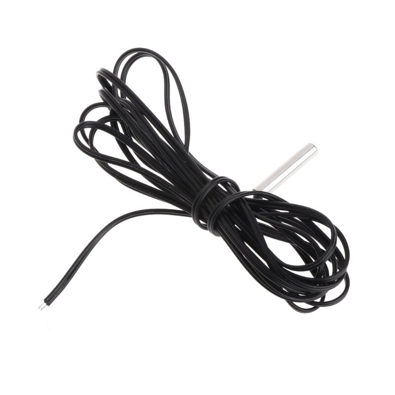 150 cm ntc 10 k ohm 1% 3435 termistor temperaturføler cylinder probe 1.5 m leder