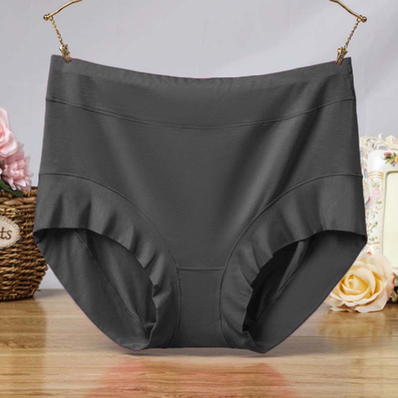 100kg 4XL femmes grande taille slips sous-vêtements femme Modal mère taille moyenne personnes grosse taille Shorts pantalons: XXS / Black