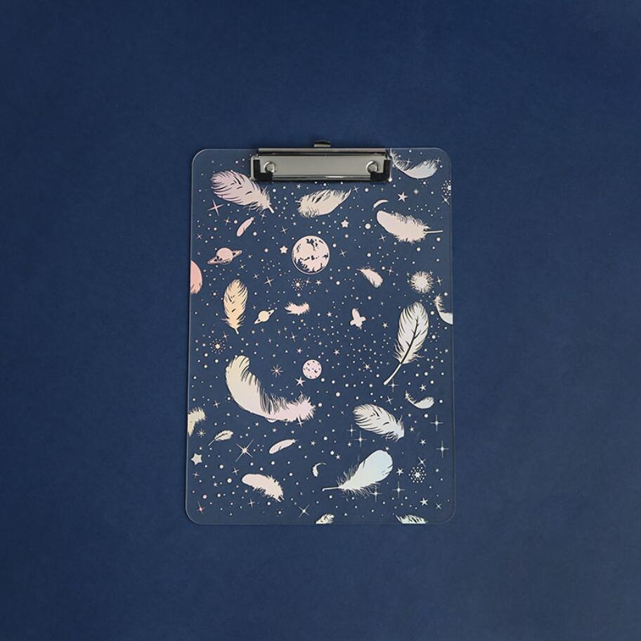 Cartoons Series Writing Board Clip Stationery A4 Paper Acrylic Pad Splint Transparent School Supplies: A