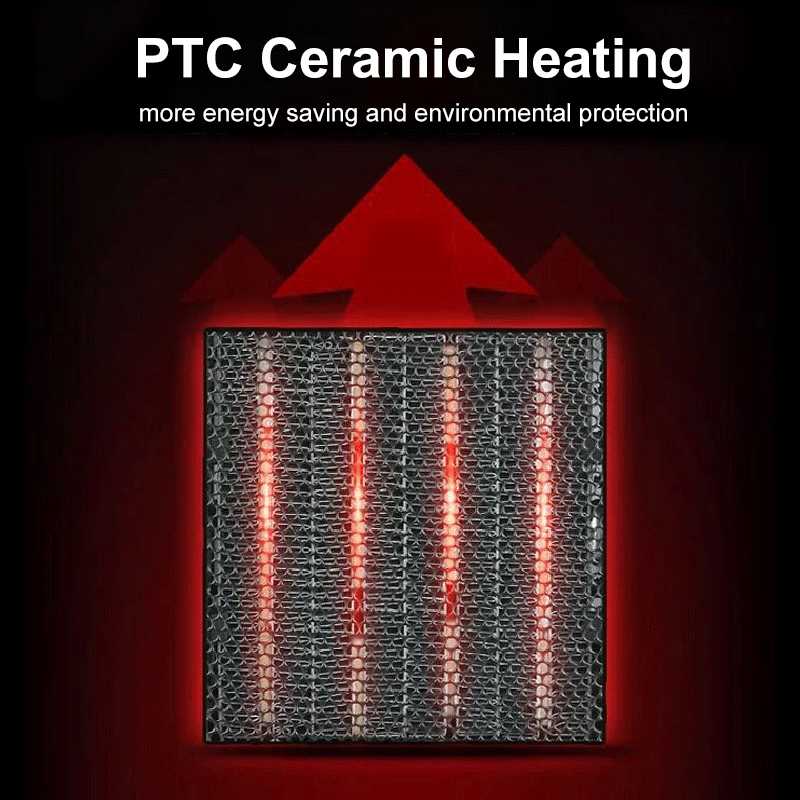 1000W LED Display Electric Fan Heater With Remote Control Energy Efficient 3 Speed Ajustable Timing Home Heating Warm Air Fan