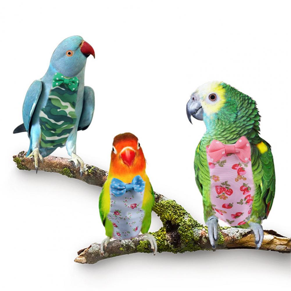Cute Parrot Diaper Pet Supplies Bird Diaper with Fastener Tape Skin-friendly Pet Bird Casual Diaper