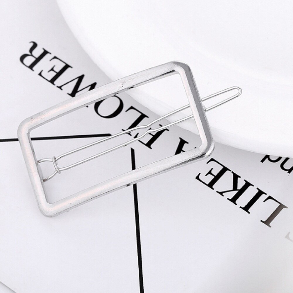 femme cheveux accessoires pince à cheveux épingle métal géométrique alliage bandeau lune cercle Hairgrip Barrette filles support