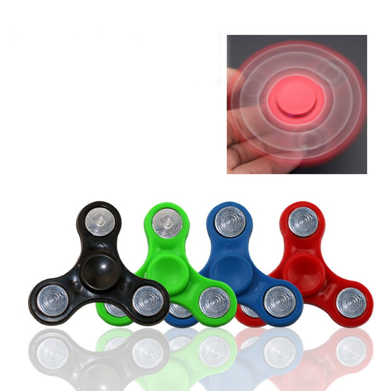 Vingertop Gyro Driehoek Vinger Gyro Drie-Blad Decompressie Speelgoed Gyroinertial Rotatie Plastic Speelgoed Voor Kinderen