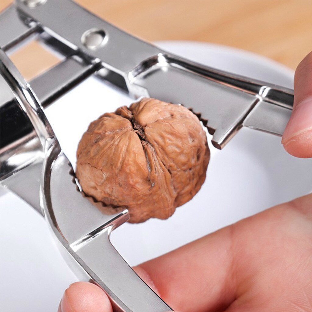 Knoflookpers Crusher Squeezer Stamper Thuis Keuken Tool Rvs Multifunctionele Ingeklemd Walnoot Flesopener