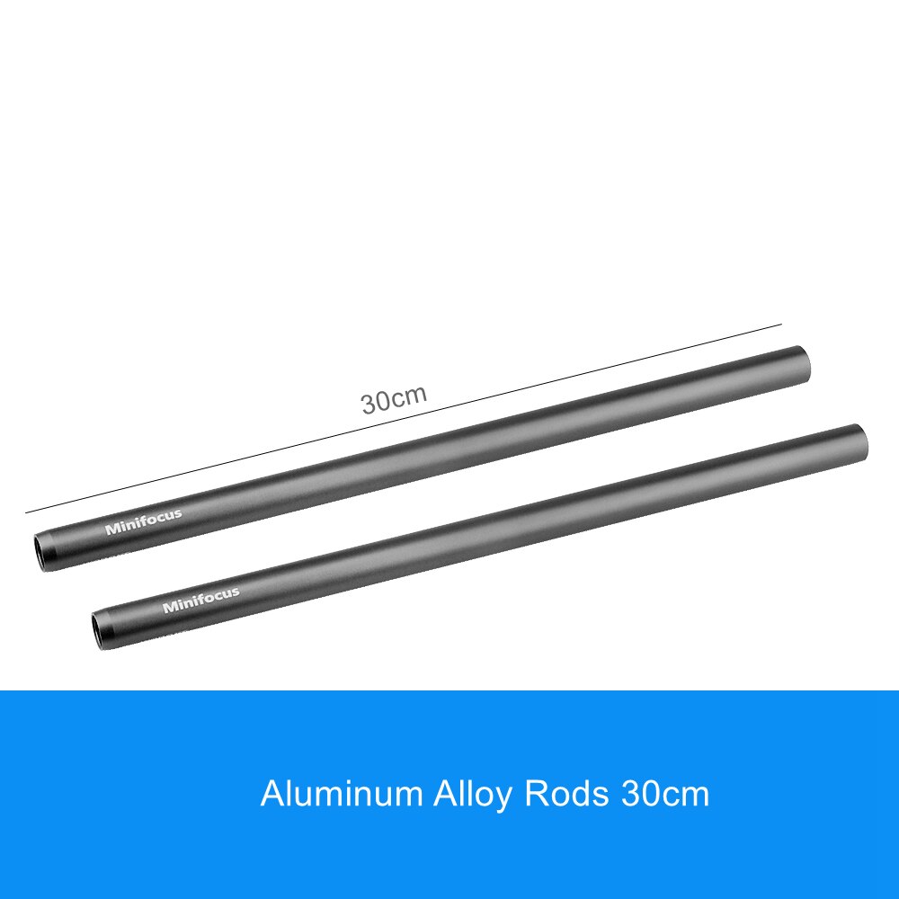 15mm Rod DSLR Camera Rig 15mm Shoulder Rig Video Camera Cage Rail Rod Support System Aluminum Gray Length 6 8 10 12 inch Optiona: 30cm