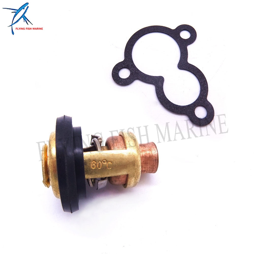 66M-12411-01 66M-12411-00 Thermostat und 67D-12414-A0 68D-E2414-A0 Dichtung für Yamaha 4hp 5hp 6hp 4-Hub F4A F4B F5A F6C