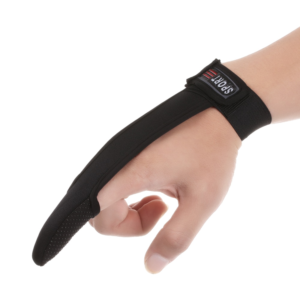 1Pc Non-Slip Single Finger Protector Fishing Gloves Fishermen One Finger Casting Glove Blue/Red/Black Fishing Accessories