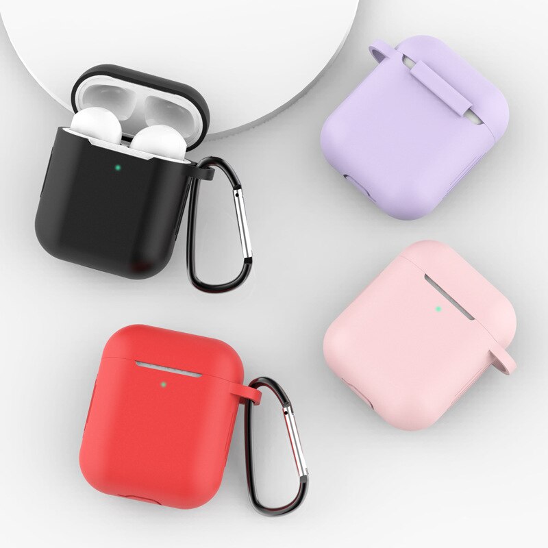 Krzemu skrzynka dla Apple Airpods 1/2 pokrywa ochronna słuchawka Case słuchawki przypadki ochronne dla Apple Airpods 2/1 okładka