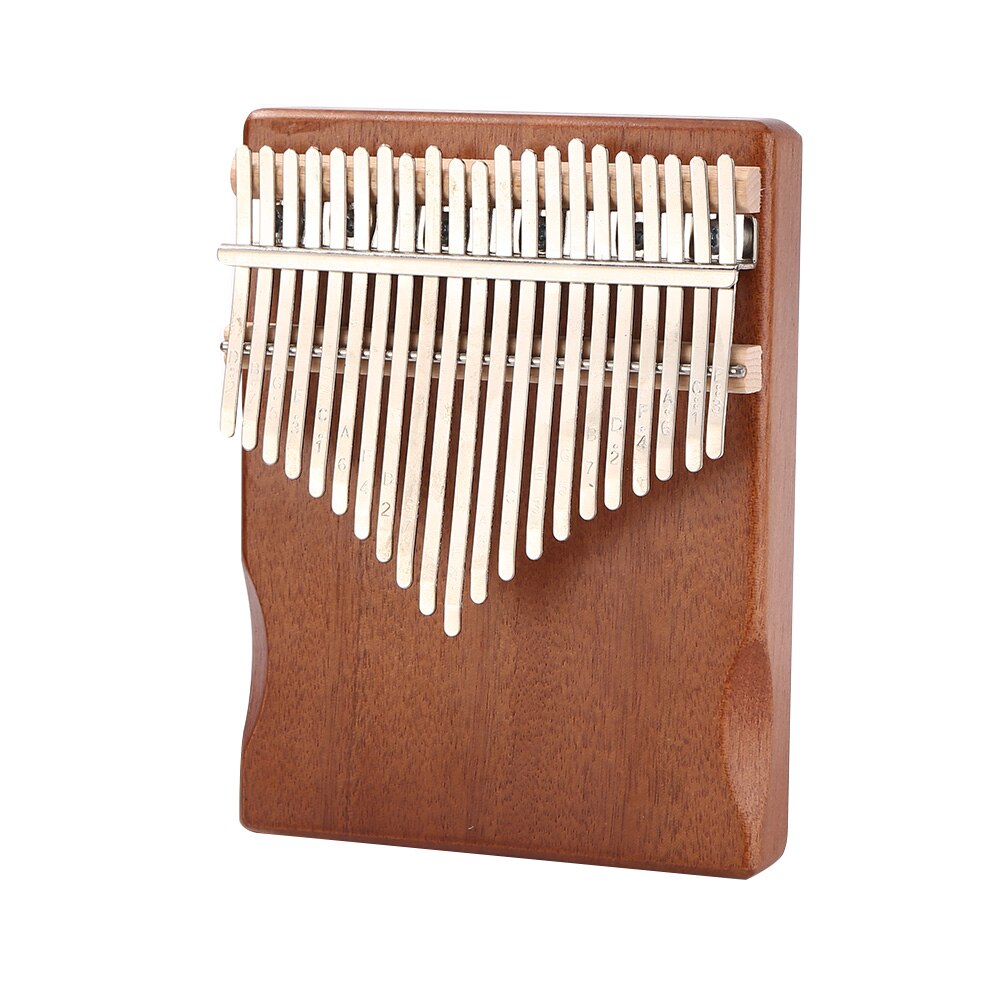 Piano de tamaño de bolsillo con bolsa de soporte, teclado de madera de Marimba, teclas de instrumento Musical, Piano de pulgar, Kalimba: Coffee
