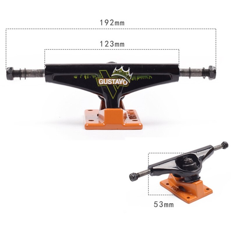 2 Stuks Professionele Skateboard Trucks Straat Borstelen Bruggen 5Inch Vrachtwagens Skateboard Brug Vis Board Beugel