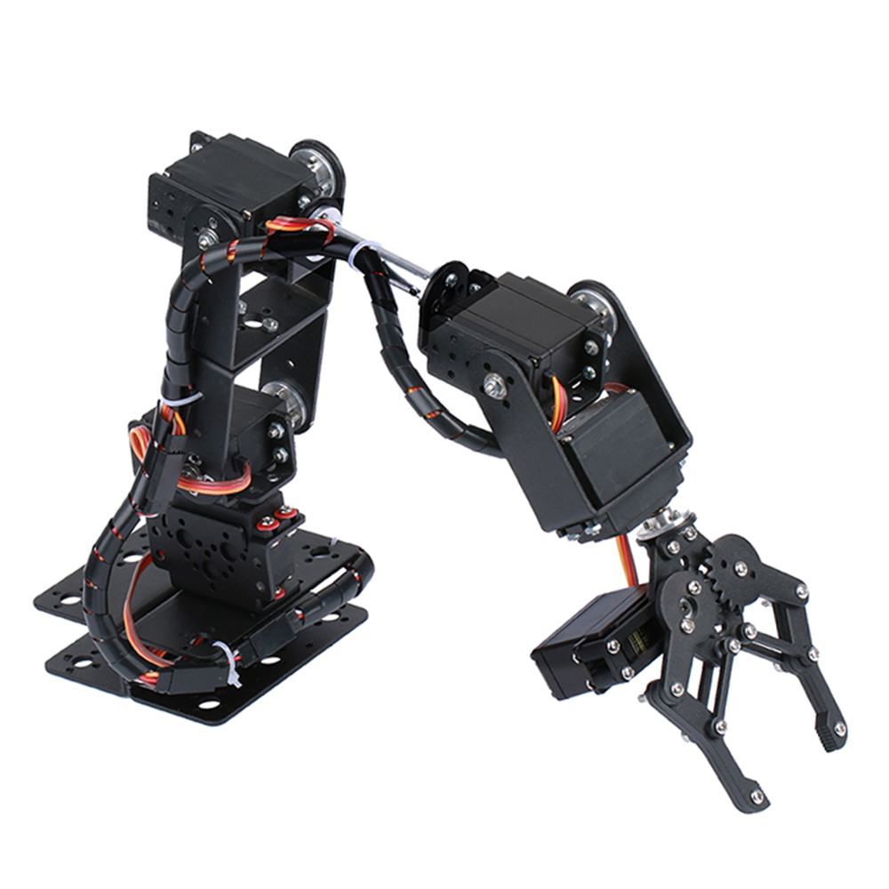 Robotic Arm Kit 6DOF Programming Robot Arm DIY Programming Robot Kit with Open Source Code and Tutorial Servo not included