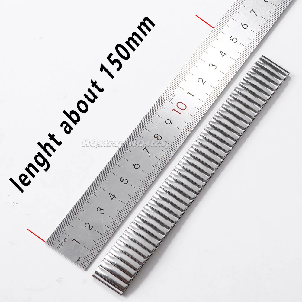 Banda de acero inoxidable 12mm 14mm 16mm 18mm 20mm 22mm correa elástica correas de reloj de Metal pulsera de repuesto pulsera Universal