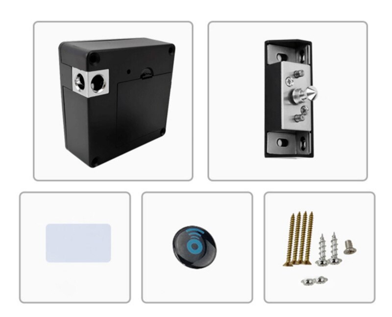 Smart Drawer Lock Intelligent Cabinet Locker Lock ID Card/TT Lock APP Unlock Electronic Furniture Wooden Door Knit