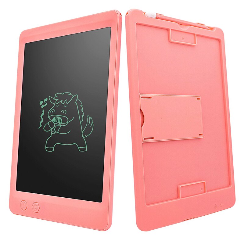 Partially erasing drawing board children&#39;s graffiti board LCD handwriting tablet portable digital drawing tablet educational toy: 10 inch pink