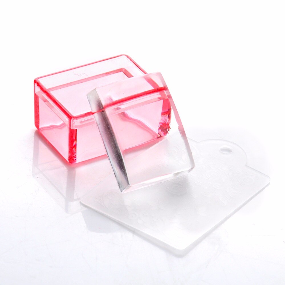 Buitee Clear Jelly Silicone Nail Stamper With Scrapet Nail Art Stamping Tool Set For DIY Nail Stamping Manicure Nail Decoration: Set 18