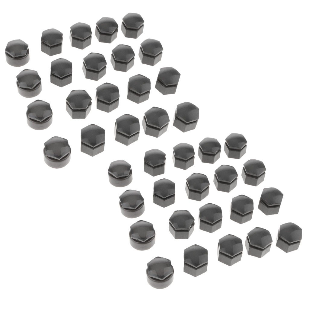 40 sarjaa 22mm pyörän mutterin suojukset korvakemutterin keskikansit navan ruuvisuoja harmaa