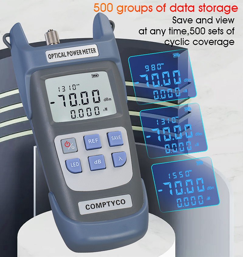 Multifunction Optical Power Meter OPM with Visual Fault Locator optical fiber tester 5KM 10km 20KM 30km VFL 10/30MW/50MW FTTH