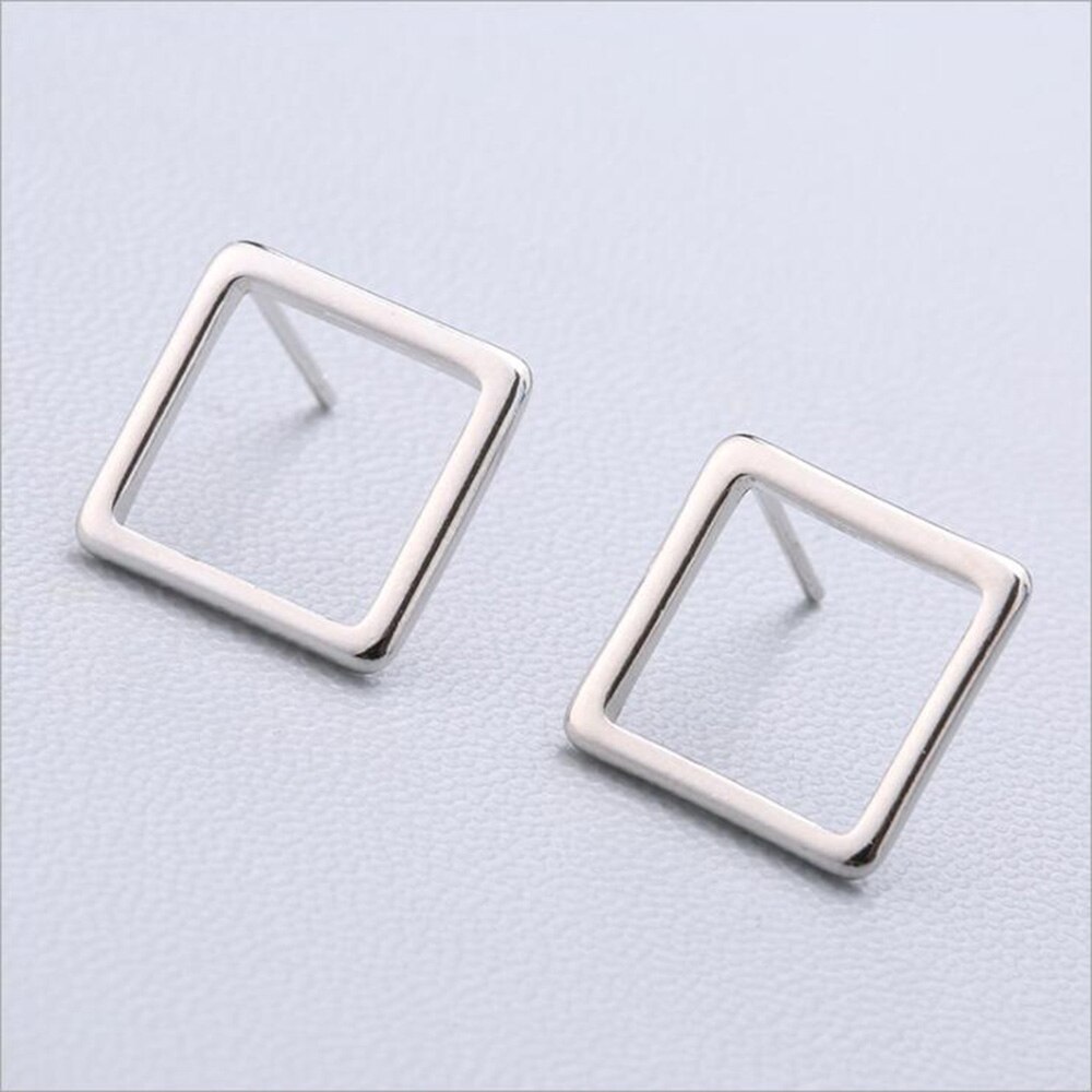 XIYANIKE Geometry Earring 925 Sterling Silver Cute Stud Earrings Ear Needle Simple Personality For Women 91-108: 104