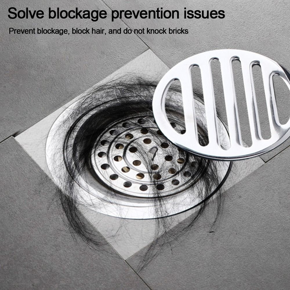 5 pz/impostato 4CM/5.4CM/6.5CM/7CM/7.5CM coperchio di scarico a pavimento in acciaio inossidabile filtro di scarico doccia rotondo anti-intasamento per bagno