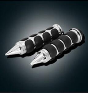 22 Mm Handvat Motorfiets Custom Chrome Aluminium Hand Grips Chopper Cruiser Stuur Grip: A06