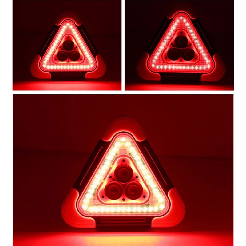 Multi Function Triangle Warning Sign Car LED Work ... – Vicedeal