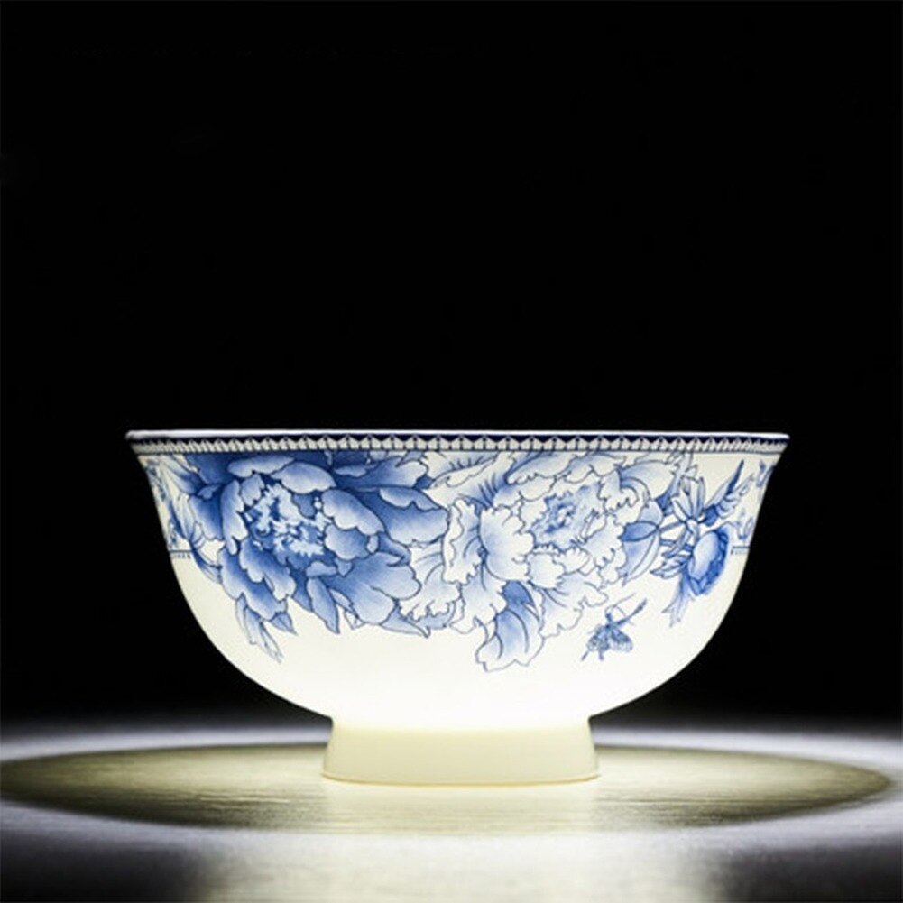 Blue and white porcelain Rice Soup Bowl Chinese Style Ceramic Bowl Mixing Bowl