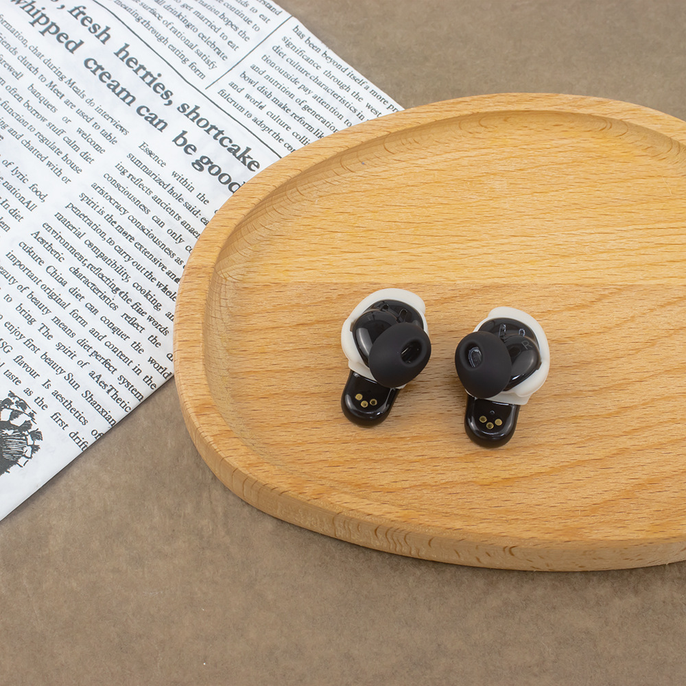 3 par silikon øreproppedeksel erstatning støvtette ørehetter øreproppdeksel til bose quietcomfort earbuds ii / ultra ørepropper