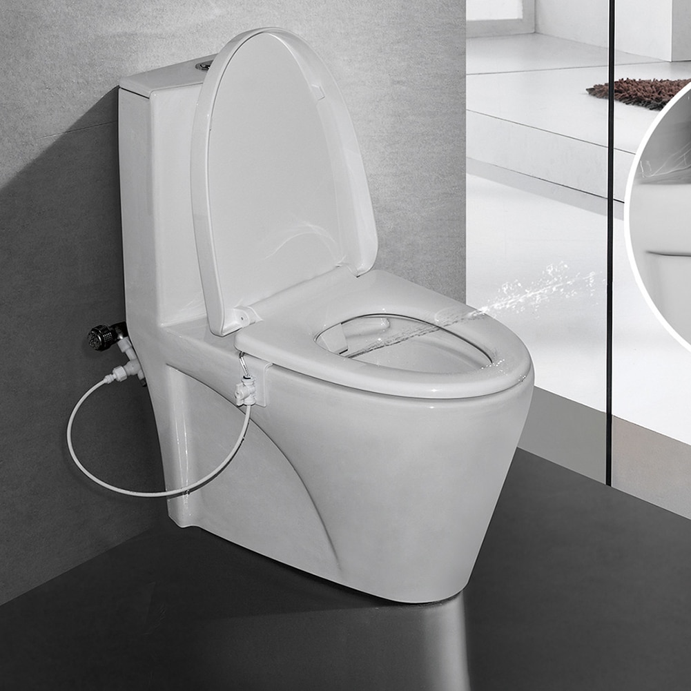 In Voorraad Wc Doorspoelen Sanitaire Apparaat Bidet Waternevel Seat Praktische Toilet Sproeier Nozzle Bidet Deel Schoonmaken Adsorptie