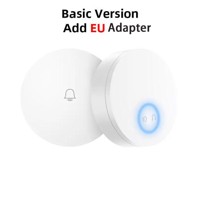 Xiaomi Linptech Wireless Doorbell Self-Generating Smart Door Bell Transmitter Memory Function Wifi Version Connect Mijia APP: Basic add EU Adapter