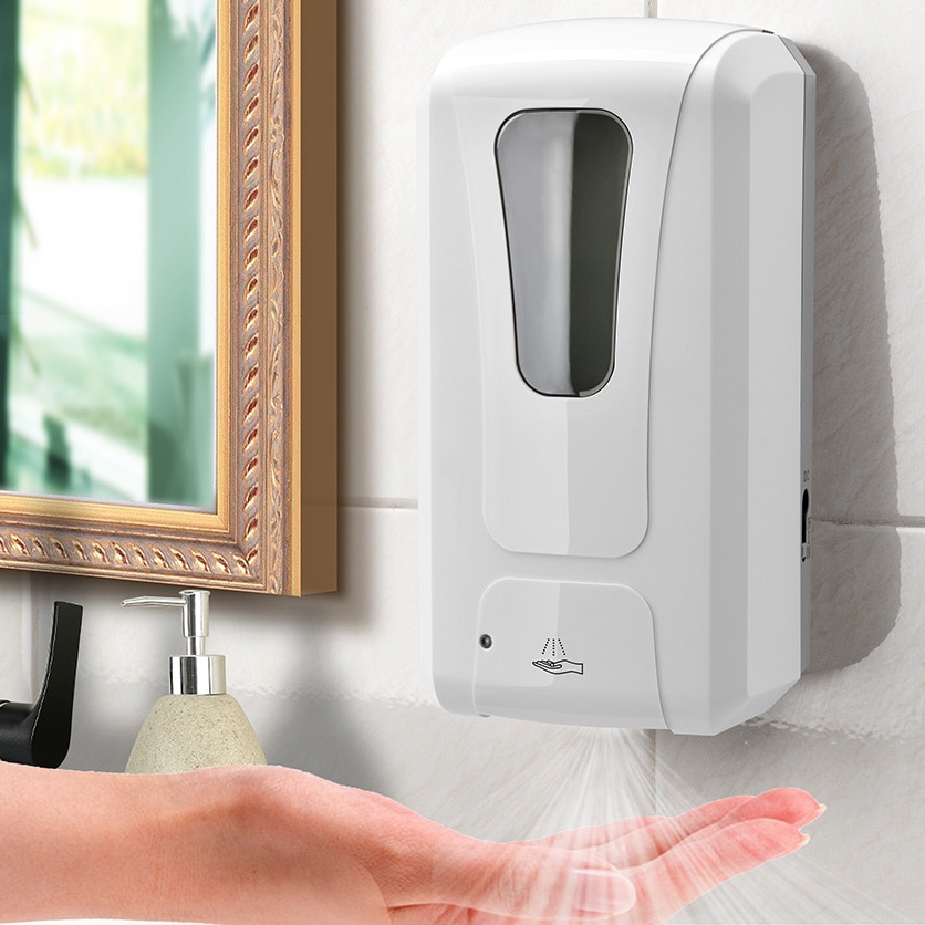 Touchless Handdesinfecterend Alcohol Desinfectie Automatische Zeepdispenser Muur Gemonteerde Sensor Spray Mist Voor Ziekenhuis School Thuis