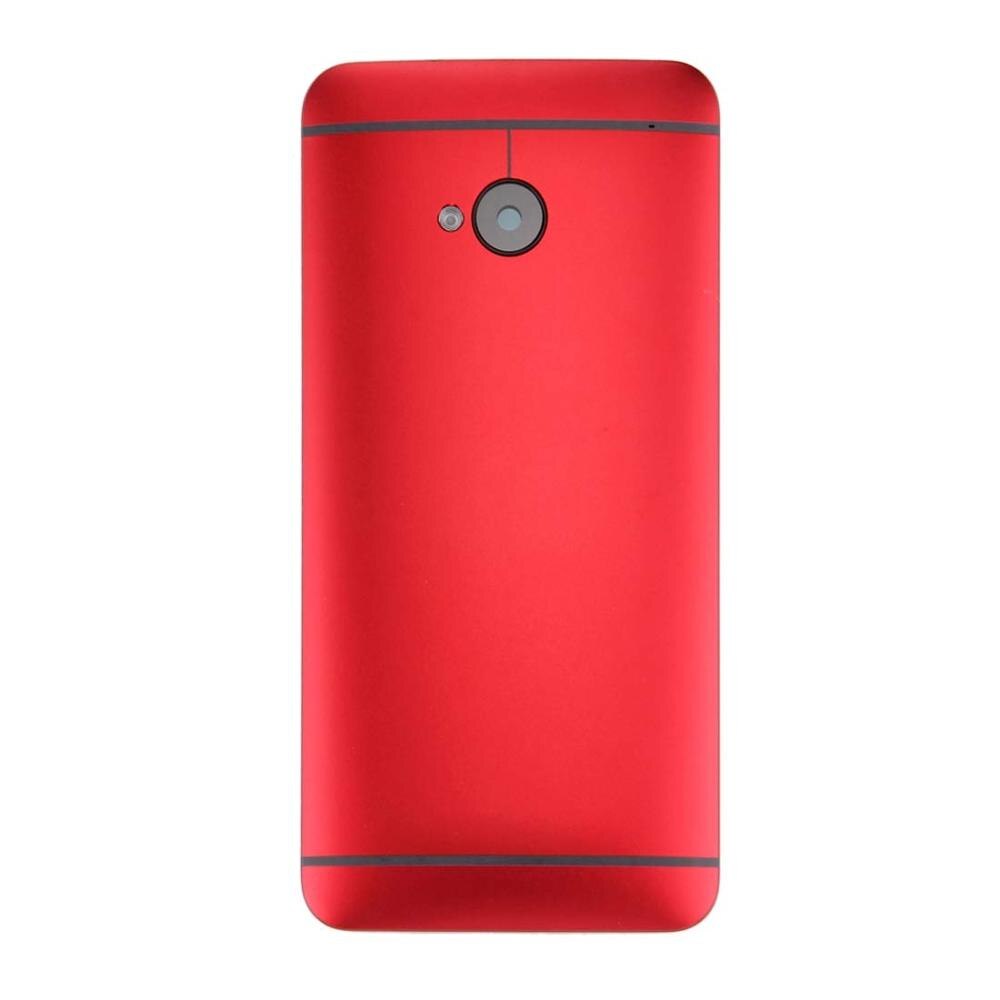 Originele Voor HTC een M7 801e 801n Batterij Cover Deur Terug Behuizing Achter Voor HTC EEN M7 Batterij Deur vervangende Onderdelen: Rood