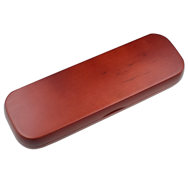 Estuche de madera natural para bolígrafos, caja de almacenamiento hecha a mano para bolígrafos, Material escolar y de oficina, Material de papelería