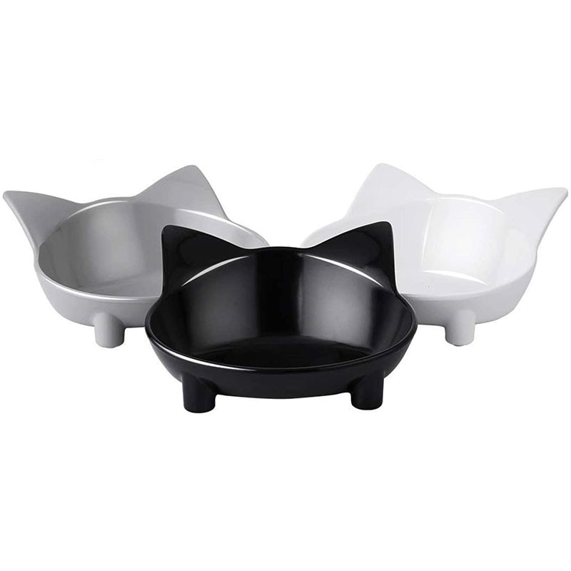 Cat Bowl Shallow Cat Bowl Non-Slip Cat Dish Wide Cat Feeding Bowl for Relief of Whisker Fatigue Pet Food &amp; Water Bowls for Dogs
