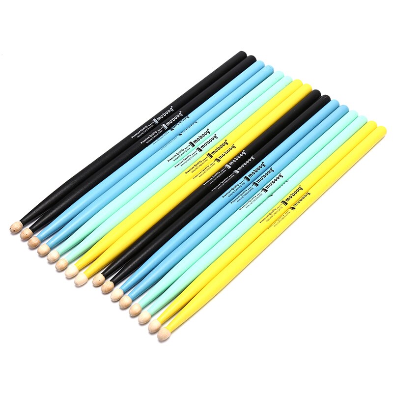 palillos de tambor de madera de arce 5A 7A antideslizantes baquetas de tambor electrónico 1 par