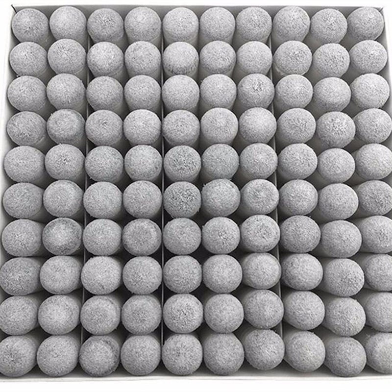 100 stk billardkø tilbehør 9/10/12/13mm push-on pool snooker billard flagermus tips kø pool tips slip-on stick grå farve