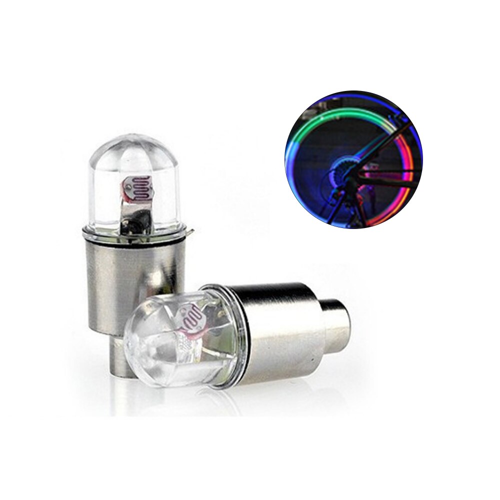 2Pcs Led Ventiel Licht Auto Accessoires Fiets Car Auto Waterdicht Jeugdige Fietsen Oefening