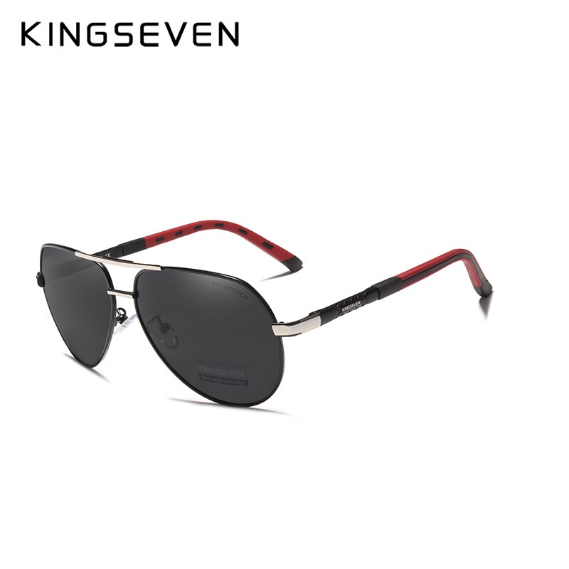 KINGSEVEN Männer Jahrgang Aluminium Polarisierte Sonnenbrille Klassische sonnenbrille Beschichtung Objektiv Fahren Schattierungen Für Männer/Wome