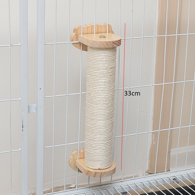Sisal Cage-Mounted Cat Scratching Post On The Cage For Cats Climbing Play Itching Cat Furniture Kitten Scratchers Board Toys: style 2 Ordinary