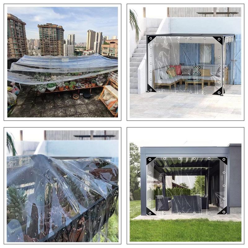 Transparenter Planen balkon wasserdicht transparent wasserdicht Stoff Zaun Mesh Garten saftige Pflanzen abdeckung Stoff