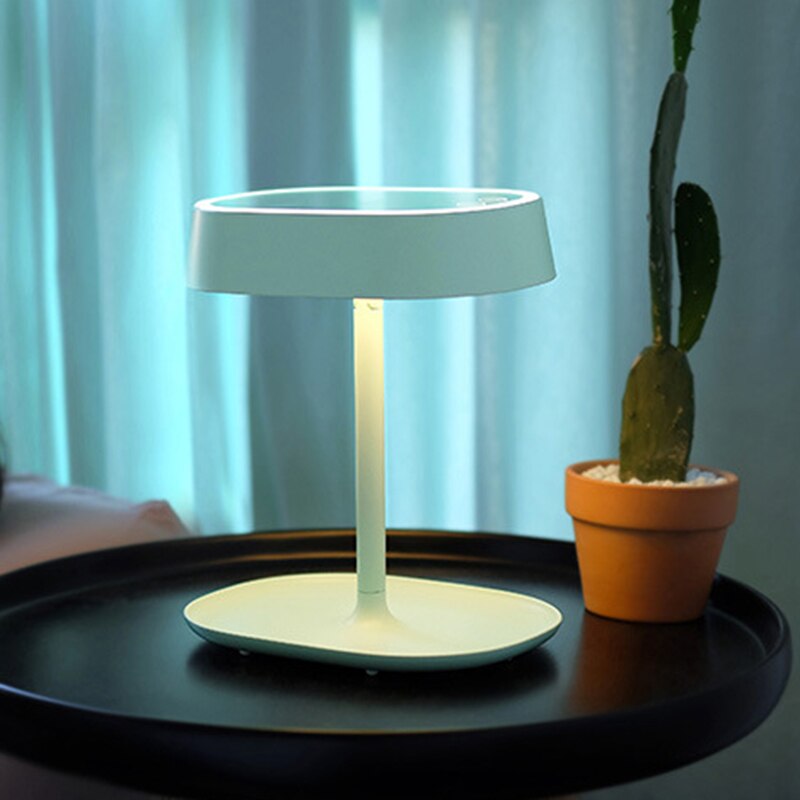 Led-tafellamp, kaptafelspiegel, usb-oplaadfunctie, omklapbare nachtkastje, slaapzaallamp, opbergspiegel