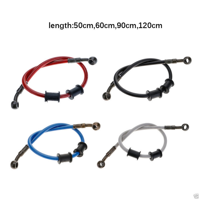 Motorcycle Braided Brake Clutch Oil Hoses Lines Pipes Cables 500mm-2000mm Motorcycle Bike