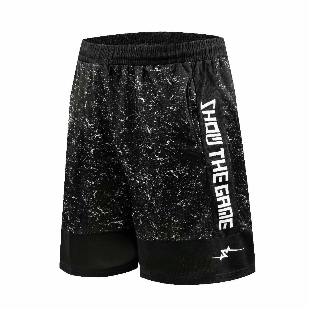 Sport Sportlich USA Basketball Shorts Training Männer Aktiv Shorts Lose Taschen Herren Sommer Lauf Fitness Short Jogging: Black / 4XL