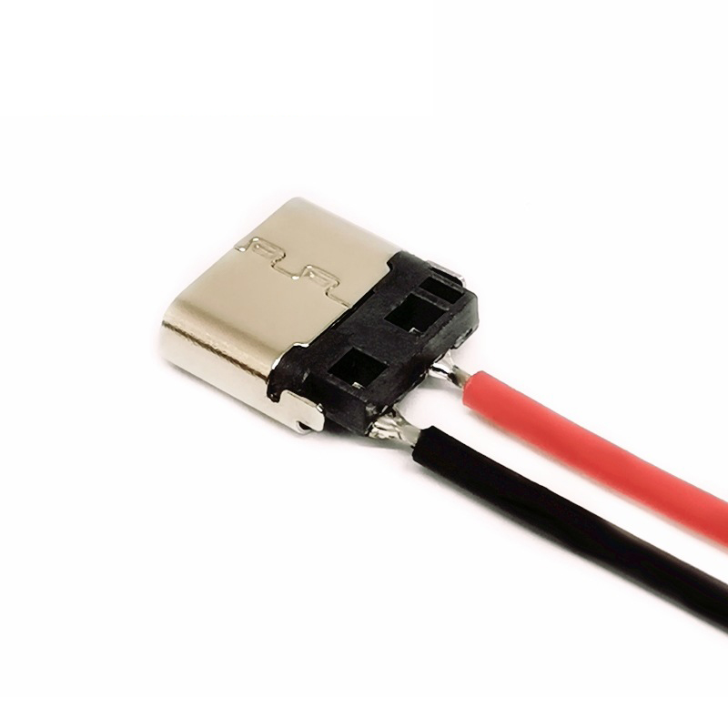 Cable de soldadura USB tipo C 2P, conector hembra para carga de teléfono móvil, 5/10 piezas