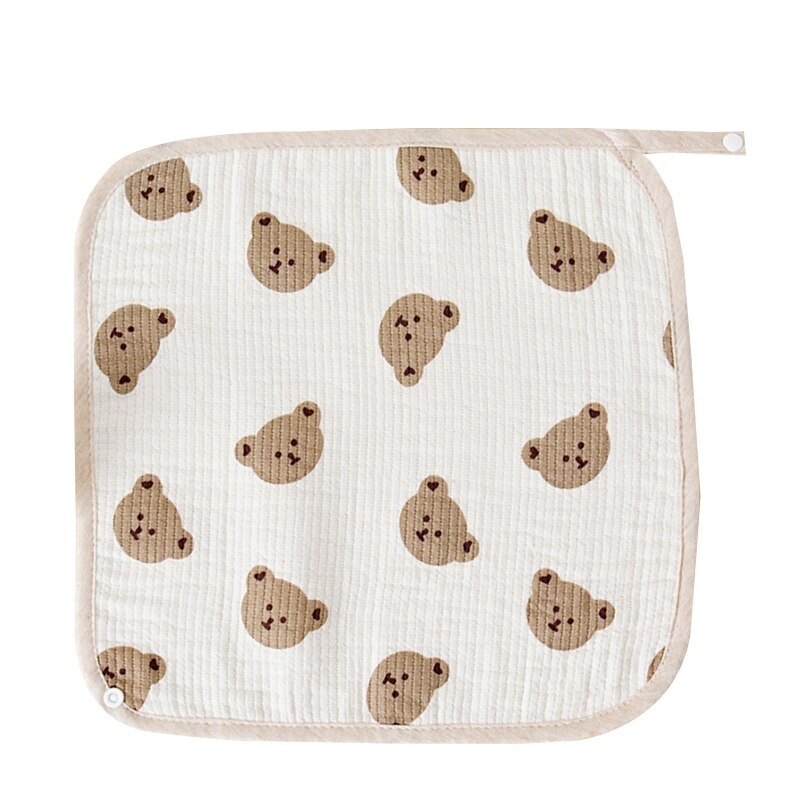 Baby Zachte Katoen Vierkante Handdoek Baby Wassen Hand Gezicht Veeg Washandje Washandje Zakdoek Mousseline Doek Voeden Bib Burp Doek: 1