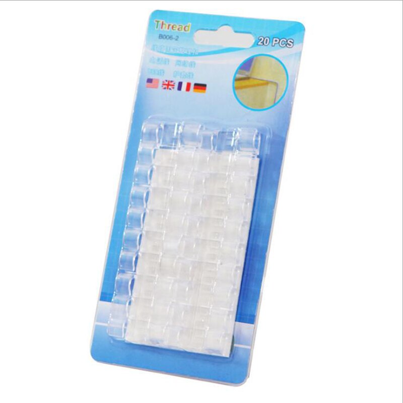 CTREE 20Pcs 3M zelfklevende Draad Houder Clip Lijn Vaststelling Kaart Kantoor Kabel Data Kabel Draad Opslag finisher Vaste Clip C857: C857 Transparent