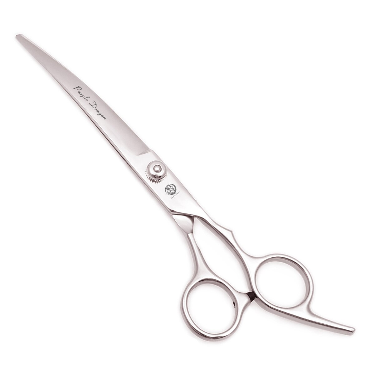 Professionelle Hundesalon Schere Set 6.0 "Edelstahl Lila Drachen Hund Schere Gebogene Schere Gerade Schere Ausdünnung Schere Z4001
