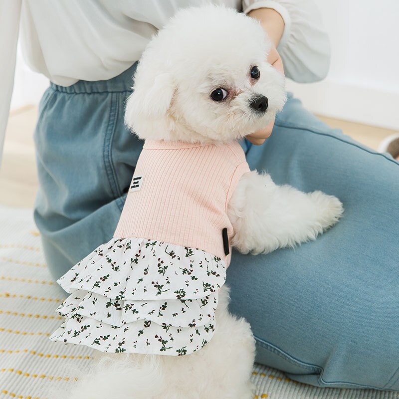 Lente En Zomer Hond Kleren Teddybeer Rok Bloemen Rok Kat Hond Jurk Jurken Voor Hond Hond Rokken