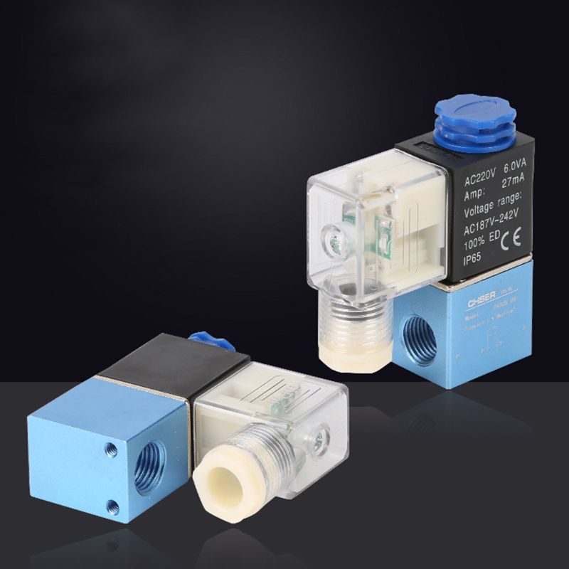 12V 24V Pneumatic Electric Solenoid Valve 2 Position 2 Port Normally Closed