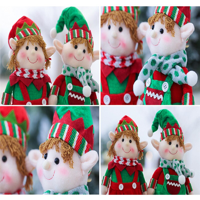 Jul elf dukke dekoration bomuld afslappet fest ornament hjem ornamenter legetøj et stykke